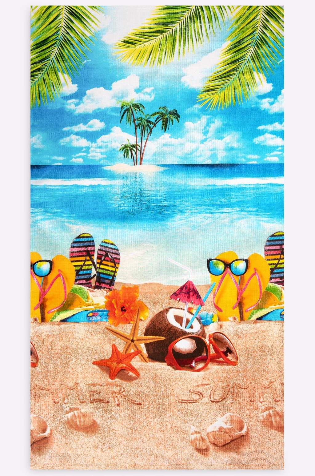 Полотенце пляжное вафельное 80Х150 Happy Fox Home  фото 19