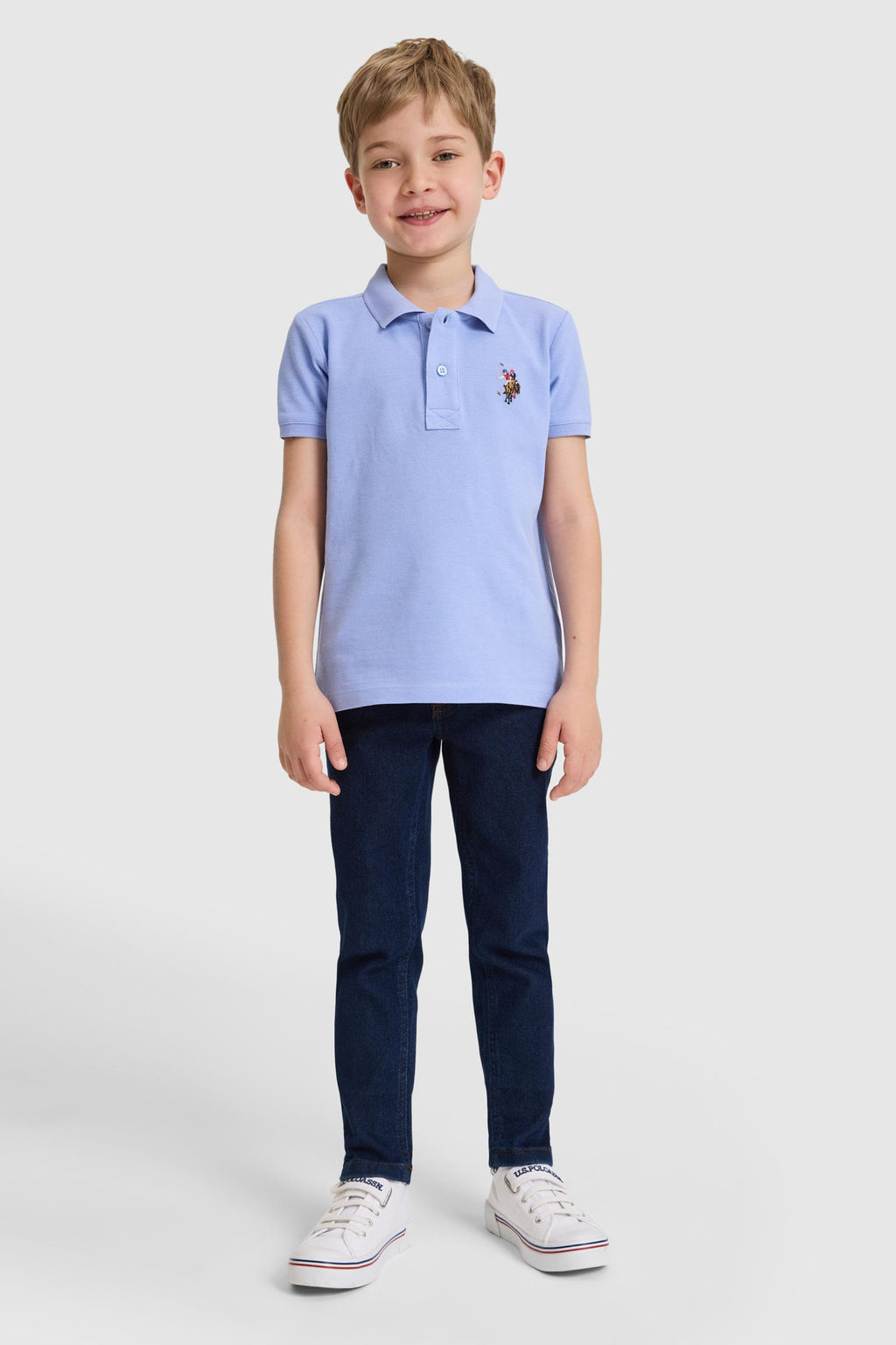 Erkek _ocuk Lavanta Polo Yaka Basic Ti__rt