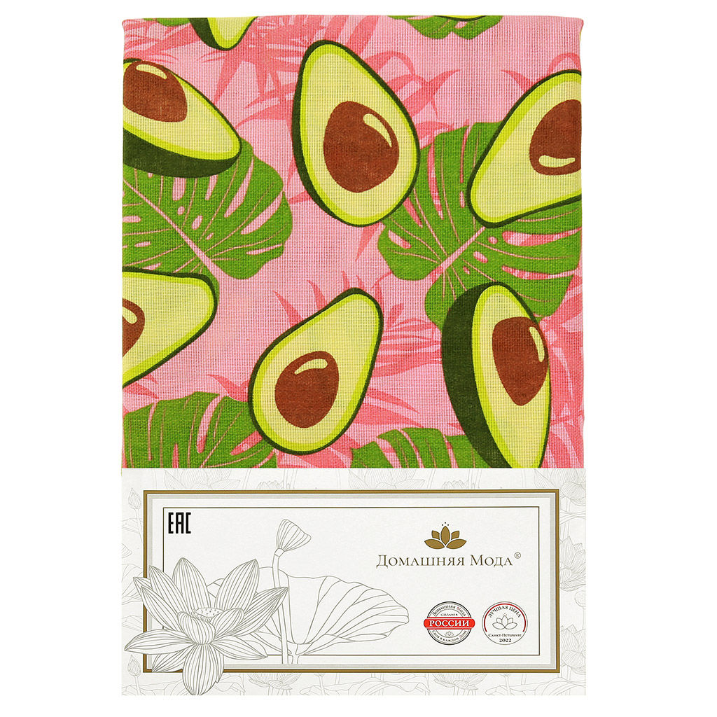 Скатерть 180х145см Авокадо, вид 7/1, длина стола до 140см, на 6 персон, рогожка (хлопок 100%) 171г/м2, упаковка классическая, пакет ПВХ 28х41см, Домашняя мода (Россия)  фото 5