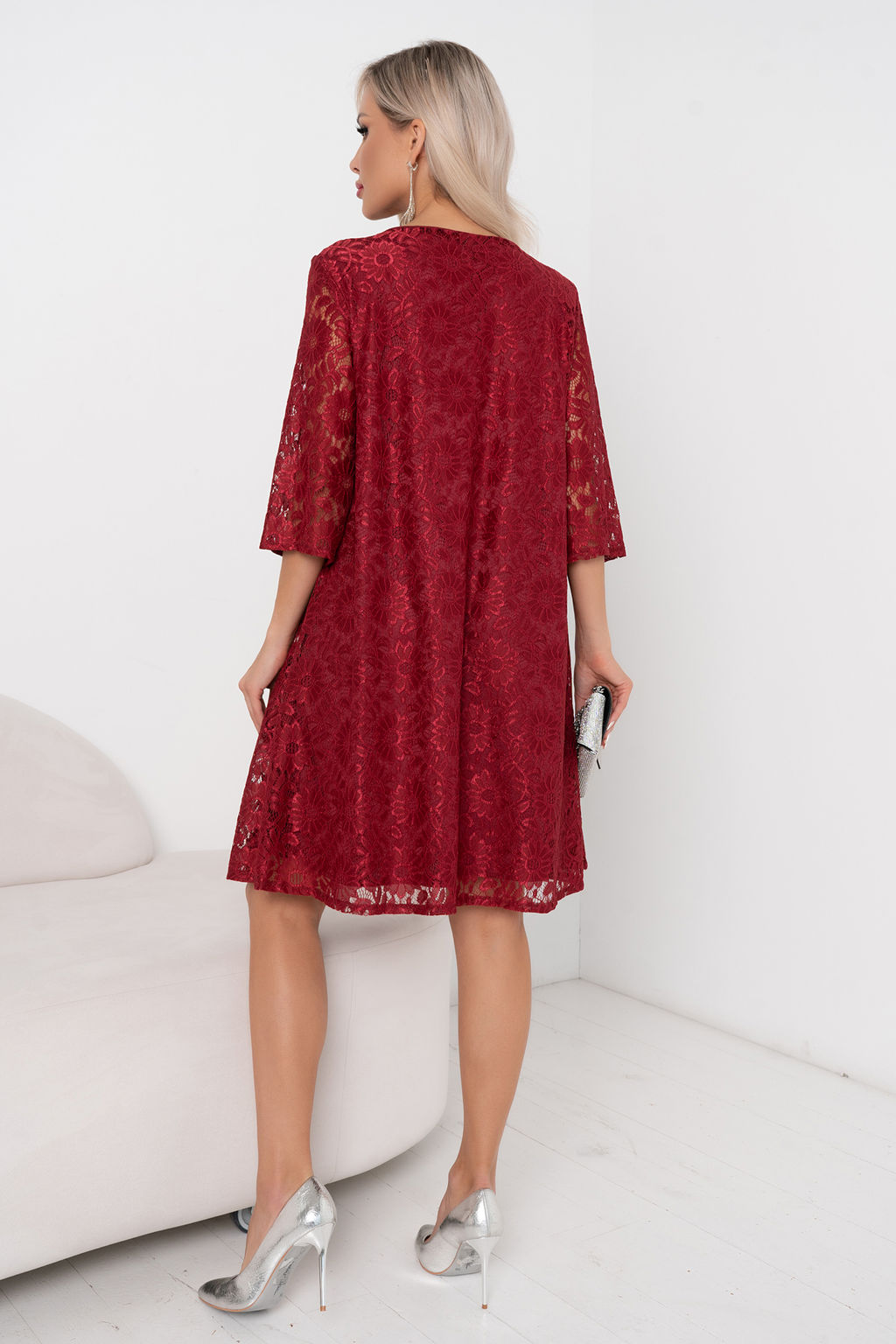 Платье Кэтрин (марсала) Р11-1175/2 - Николь фото 8