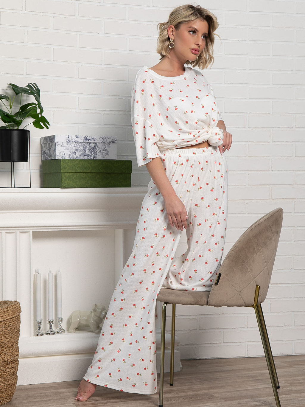 Костюм домашний с брюками Мона - Lt collection фото 10