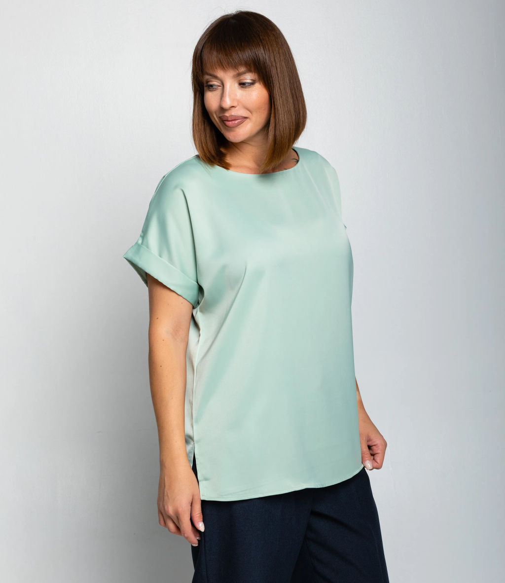 Блуза #ОКТ035001-1, мята