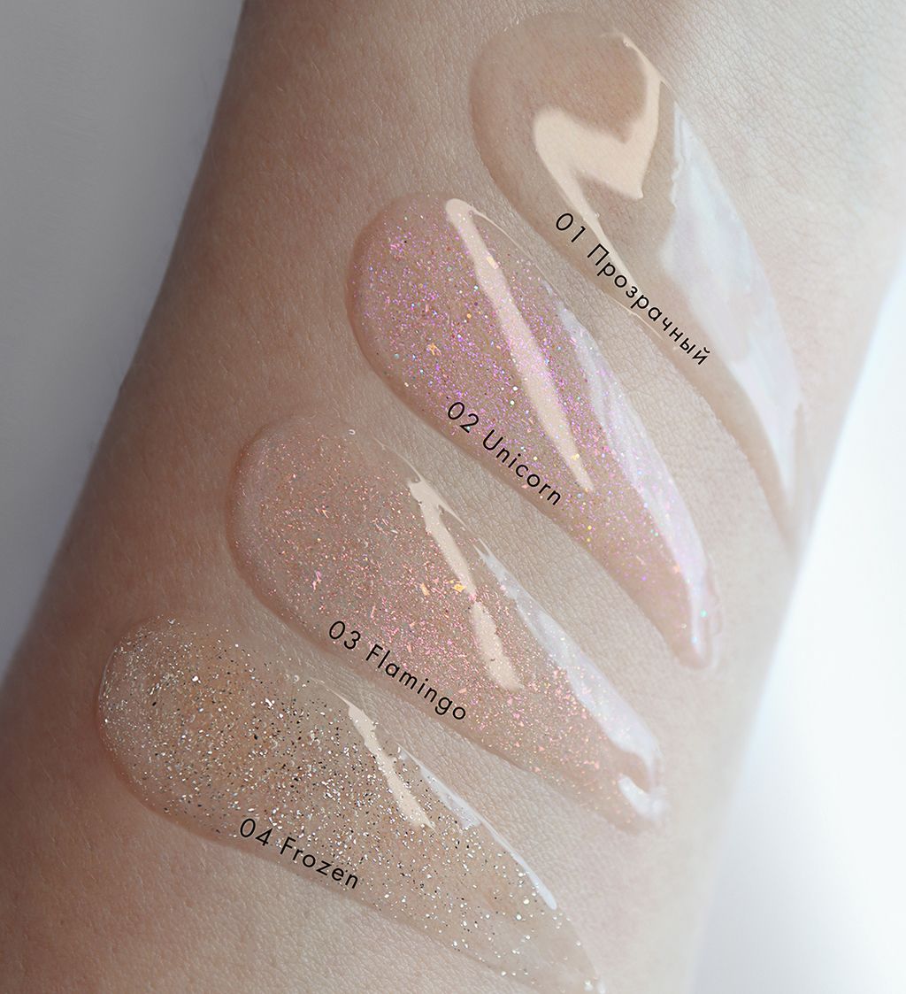 LuxVisage Блеск для губ DRAGON GLASS 3D volume тон 03 Flamingo 2,8г  фото 4