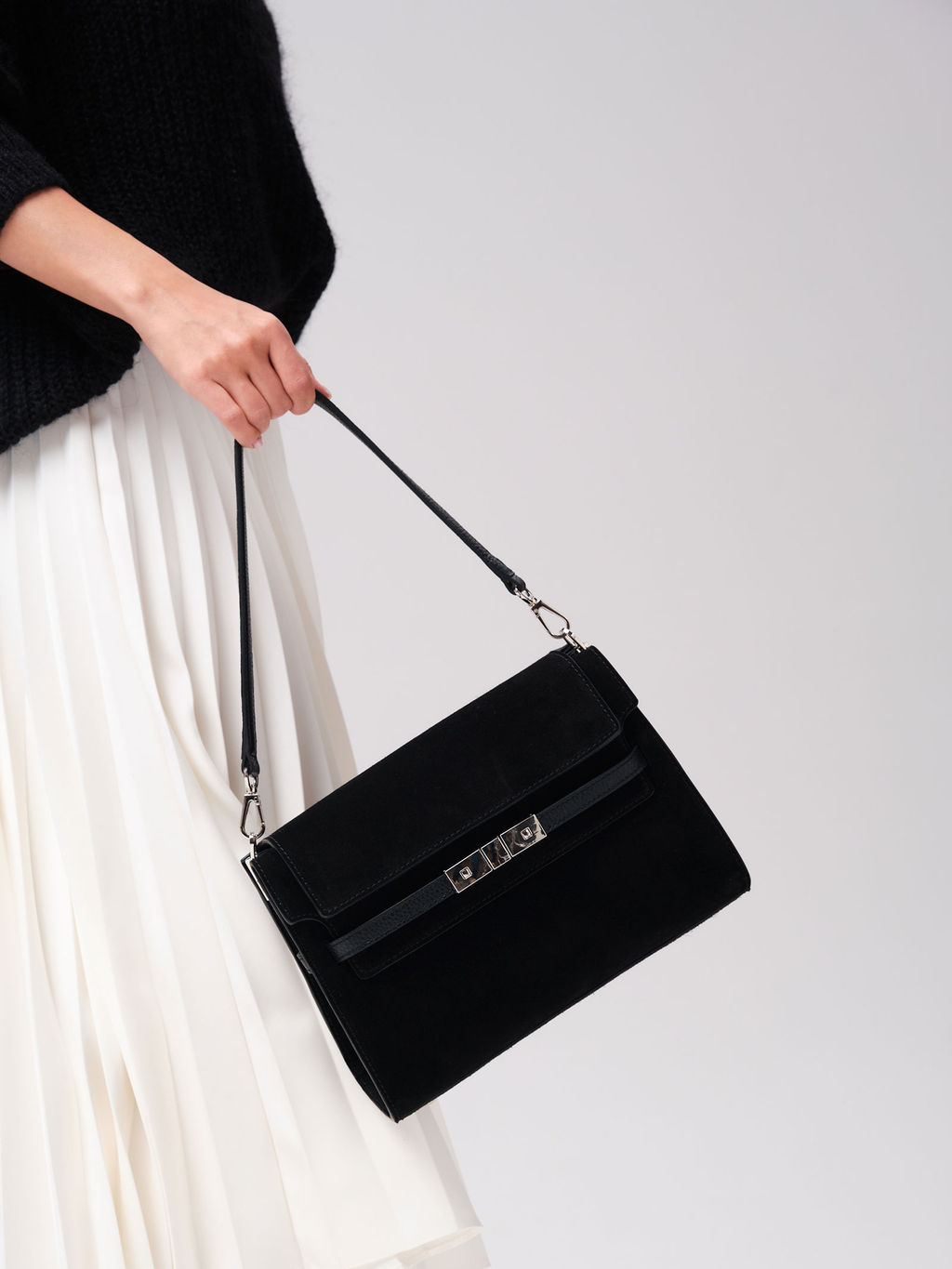 Замшевая сумка Rachel DBR 31361 черный фото 8