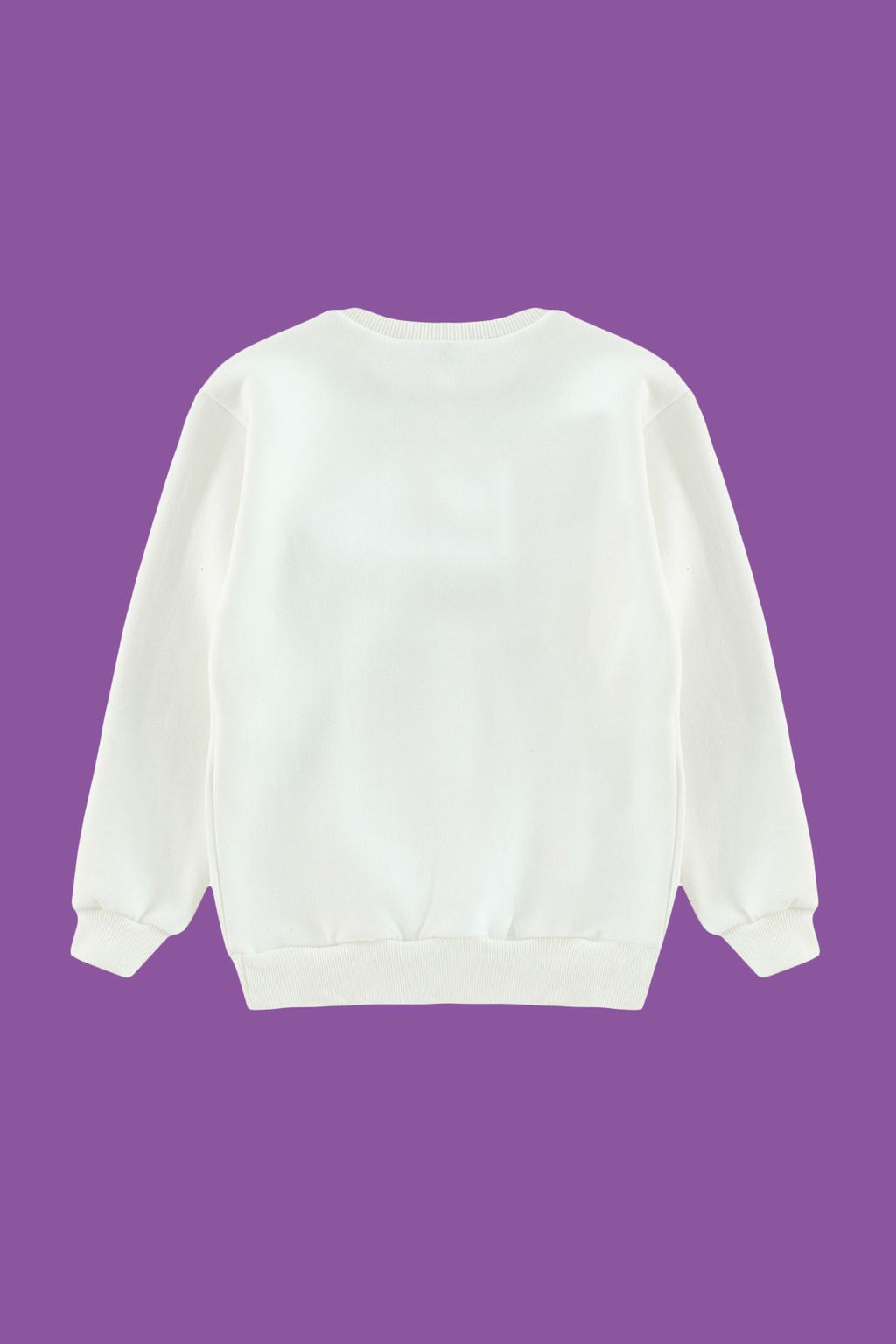 Ac?k Turuncu Pamuklu Cicekli K?z Cocuk Regular Orme Sweatshirt TKDAW25SW00020 - Trendyolmilla фото 4
