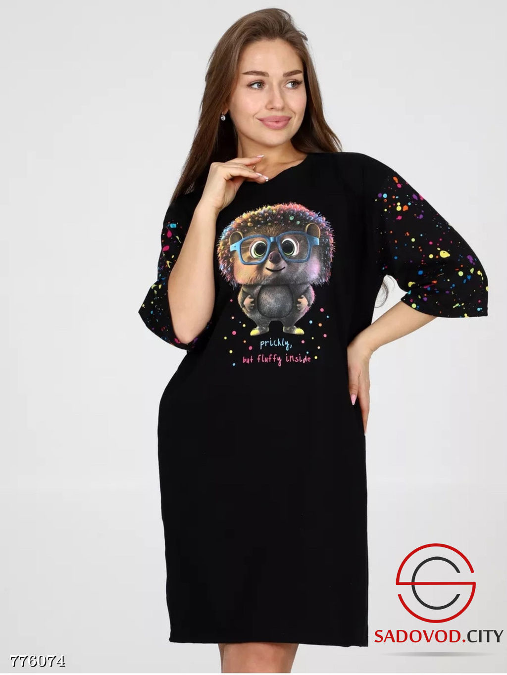 Женская туника с принтом - Bruno фото 9