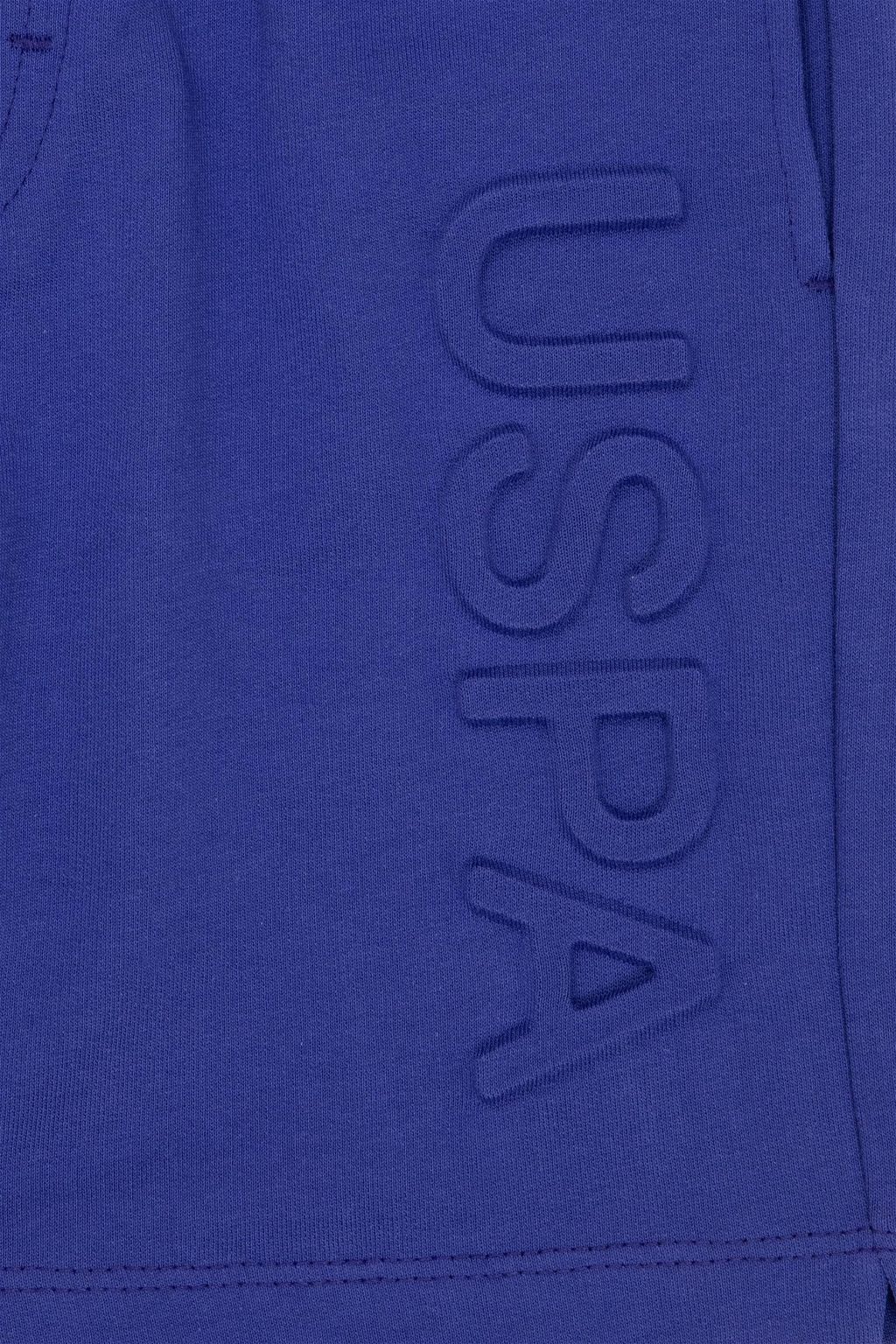 Синие вязаные шорты для мальчика - U.s. polo assn фото 3