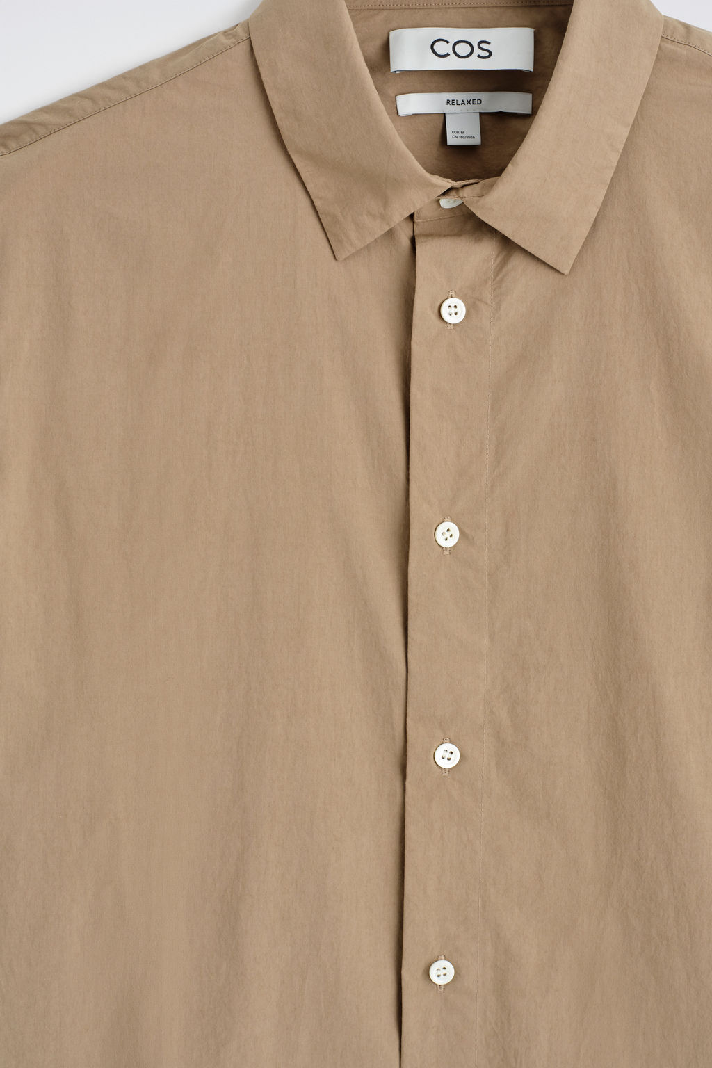 CAMISA DE POPEL?N DE ALGOD?N PIMA RELAXED FIT - H&m фото 12