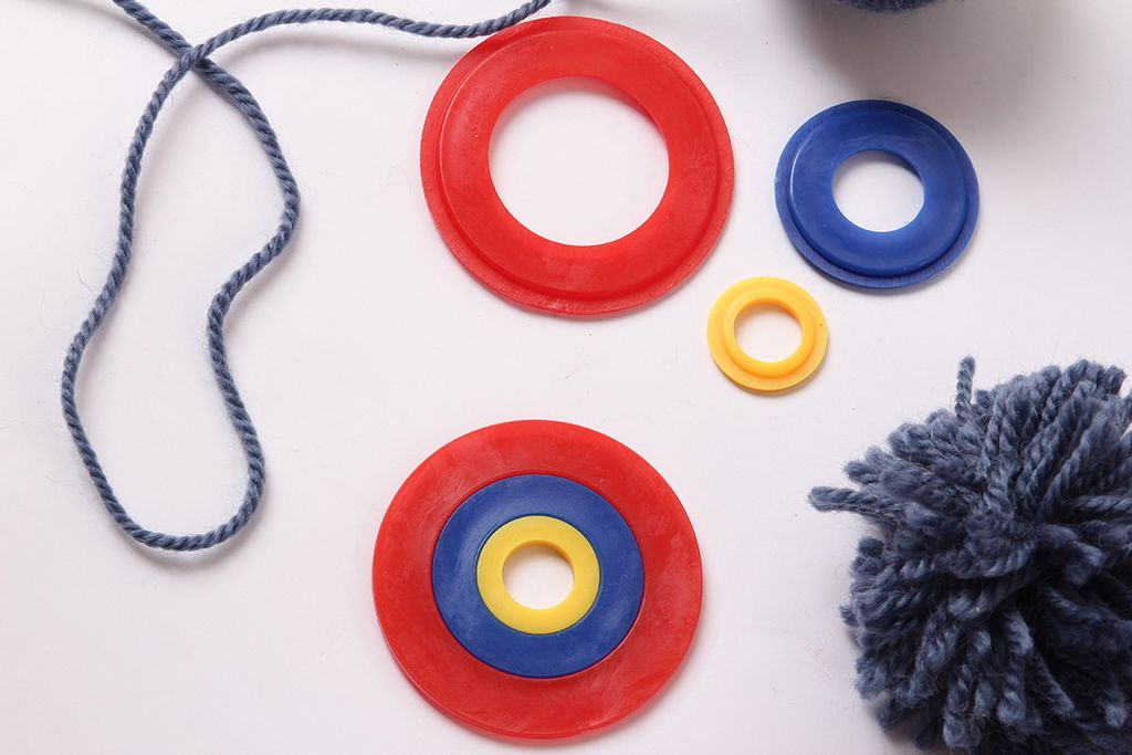 Для вязания Gamma PM-2 устройство для изготовления помпонов пластик 3 размера  фото 6