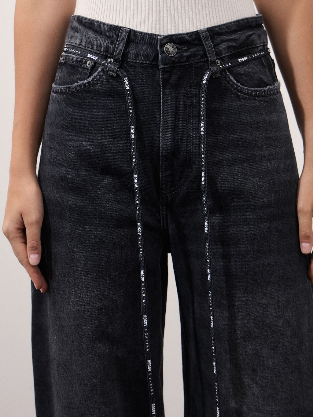 Джинсы barrel со средней посадкой / Zarina  фото 7