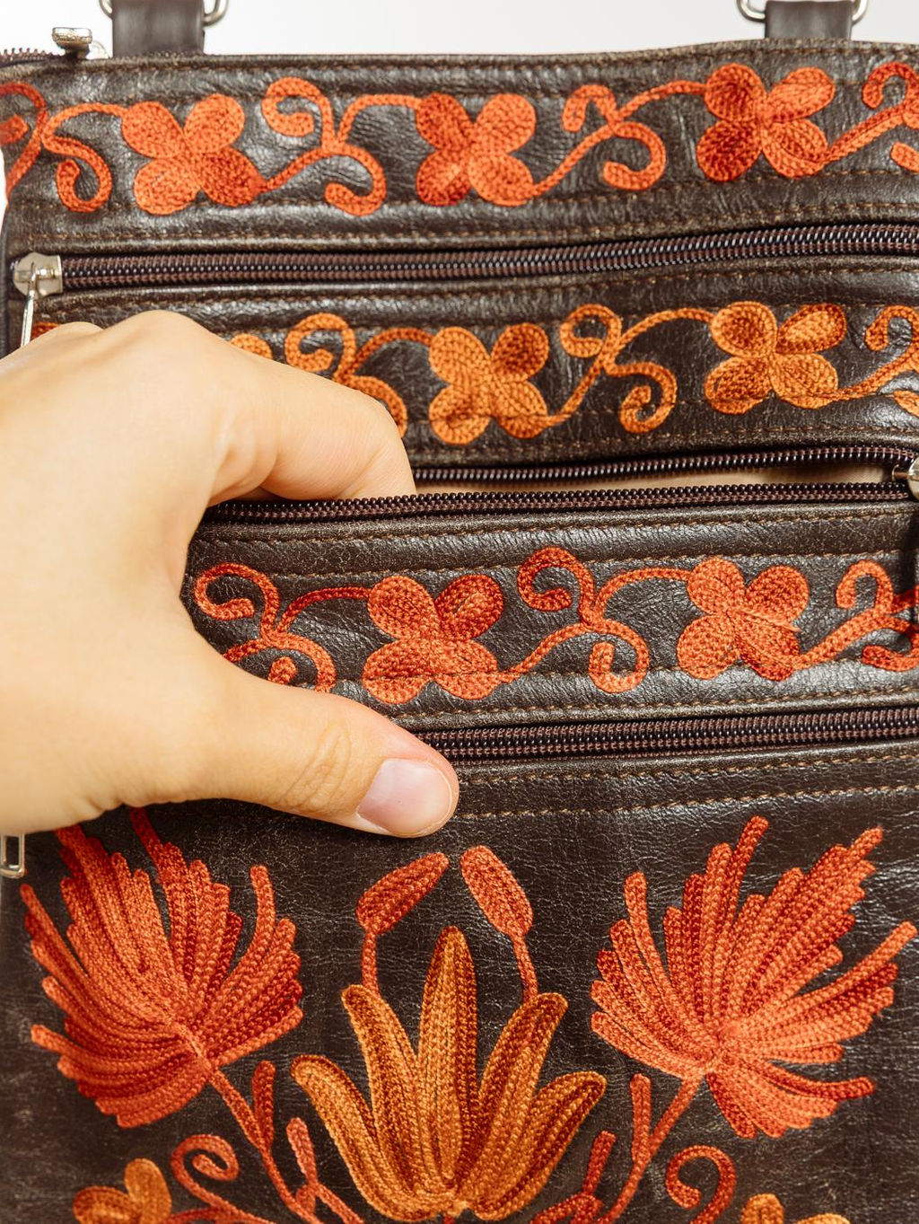 Сумка натуральная кожа через плечо №1114/67 - Ганг фото 5