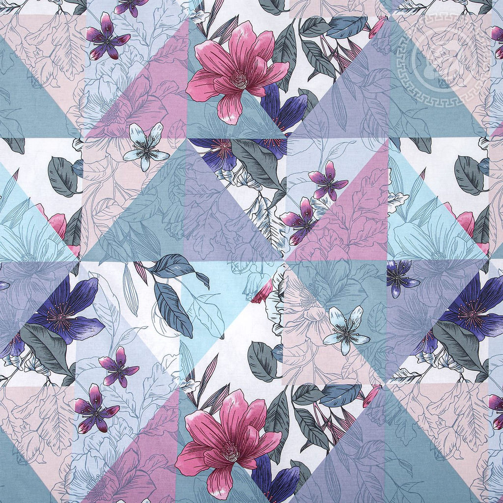 Постельное белье Пэчворк (поплин DE LUXE) Евро/Пододеяльник: 1 шт. - 215*200; Простыня: 1 шт. - 215*240; Наволочка: 2 шт. - 70*70; DE LUXE - Артпостель фото 4