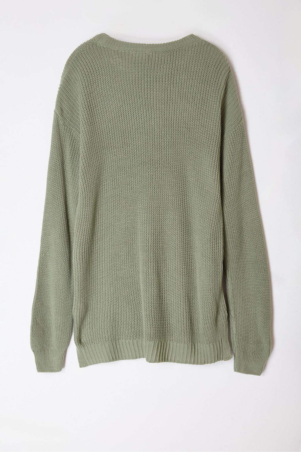 Trendyolmilla Man Mint Unisex Oversize Fit Genis Kal?p Bisiklet Yaka Y?rtmacl? Triko Kazak TMNAW21KZ0552  фото 10