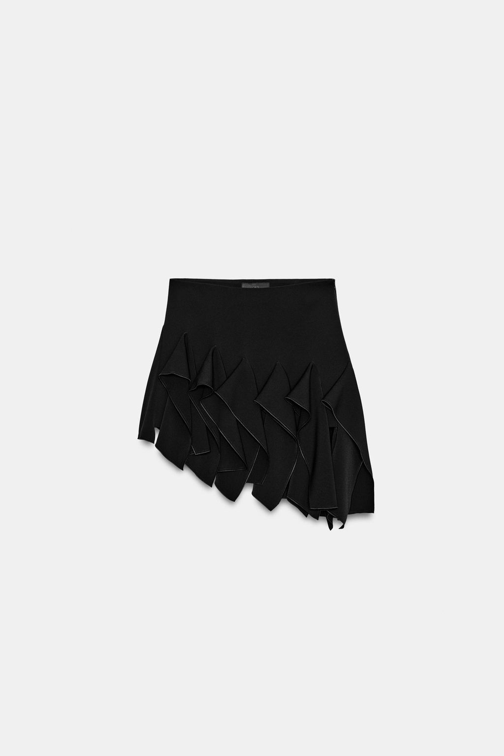 FALDA CORTA VOLANTES ZW COLLECTION / Negro - Zara фото 8