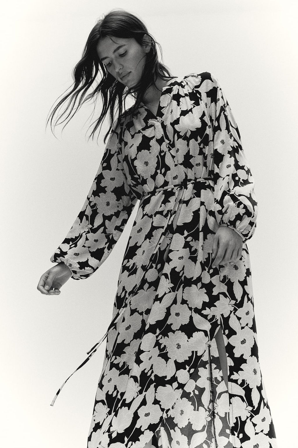 Vestido con mangas globo - H&m фото 2