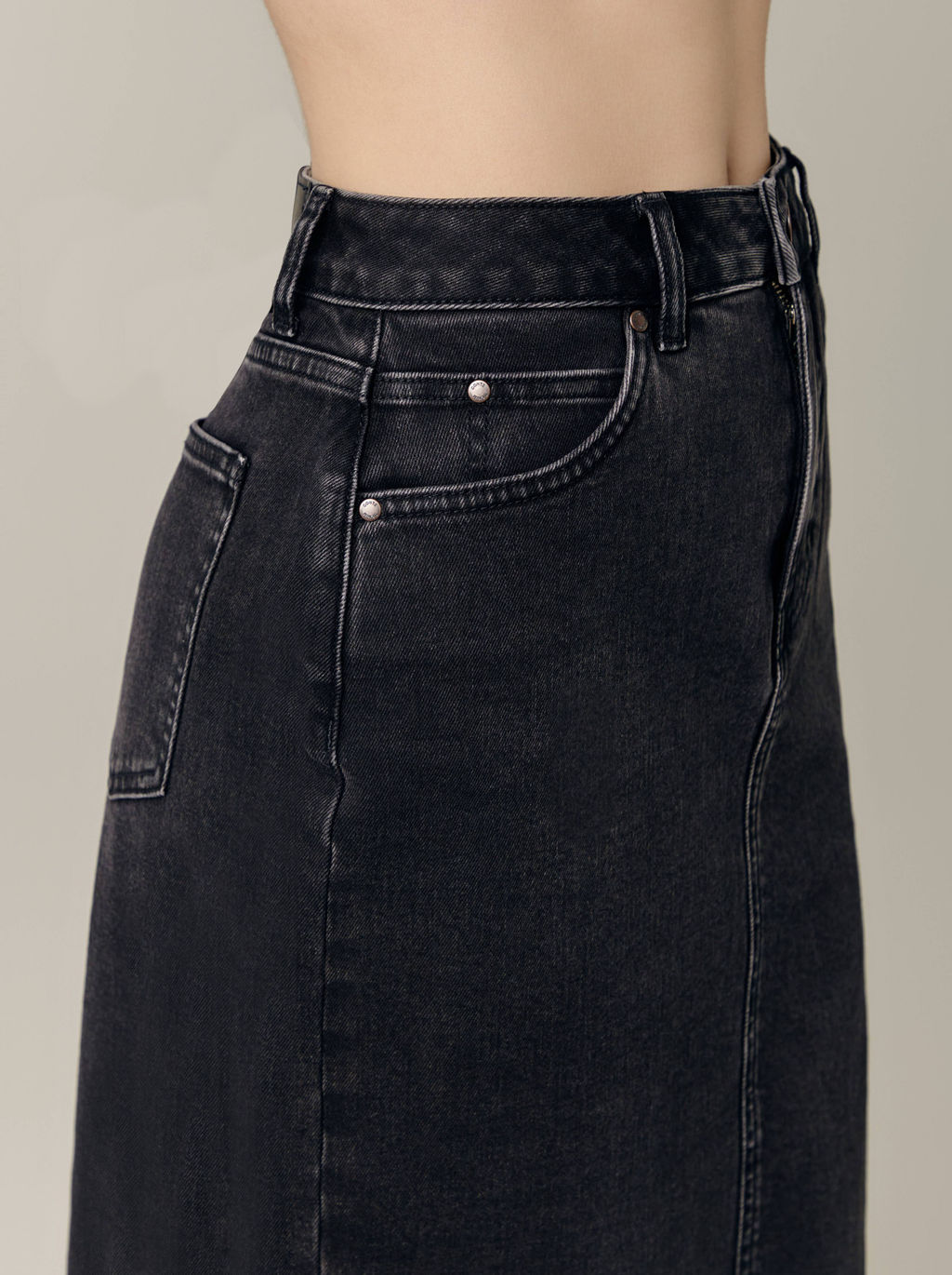 CONTE CON-685 Юбка джинсовая женская washed black - Conte elegant фото 8