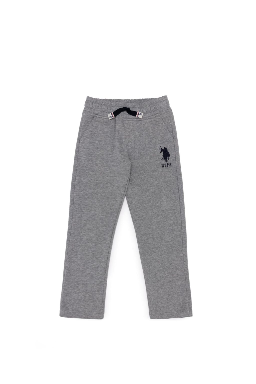 Серые меланжевые вязаные брюки для мальчика - U.s. polo assn фото 2