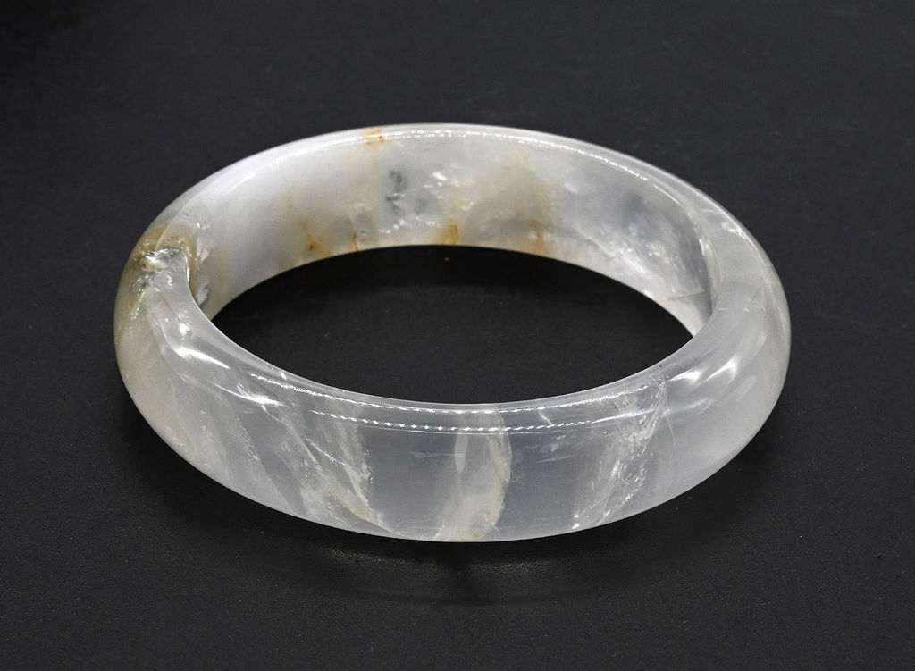 Браслет кольцо из Горного хрусталя, 55,6г Радуга камня