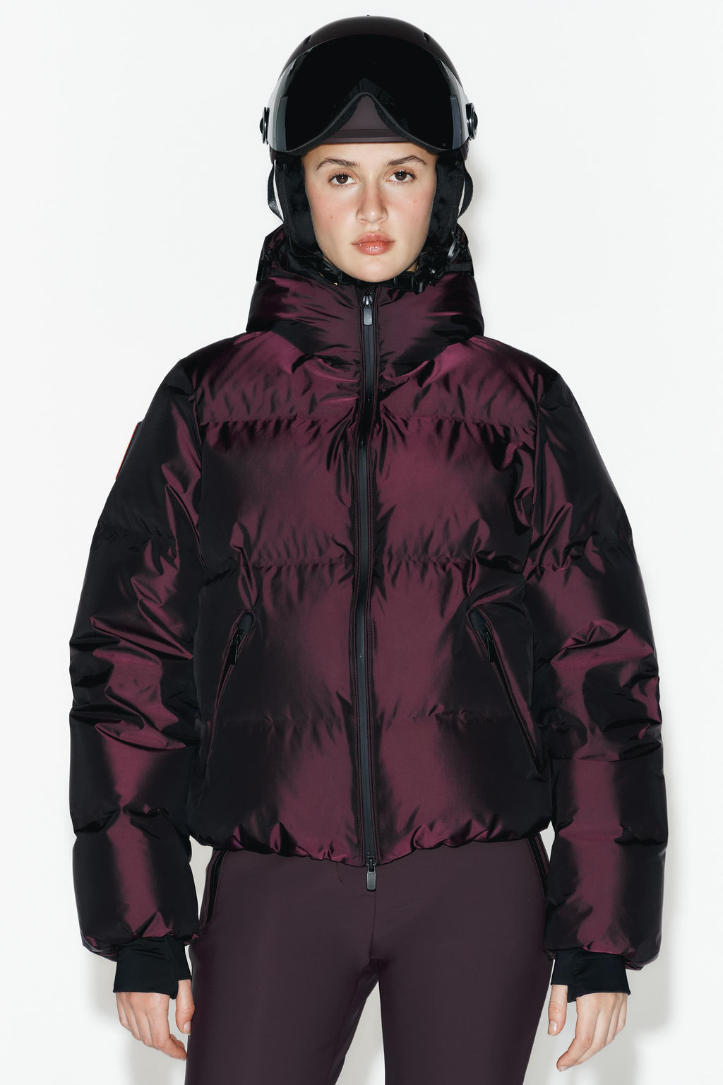 ANORAK ACOLCHADO 80% PLUM?N 20% PLUMA WATER RESISTANT WINDPROOF RECCO® TECHNOLOGY SKI COLLECTION / Burgundy - Zara фото 2