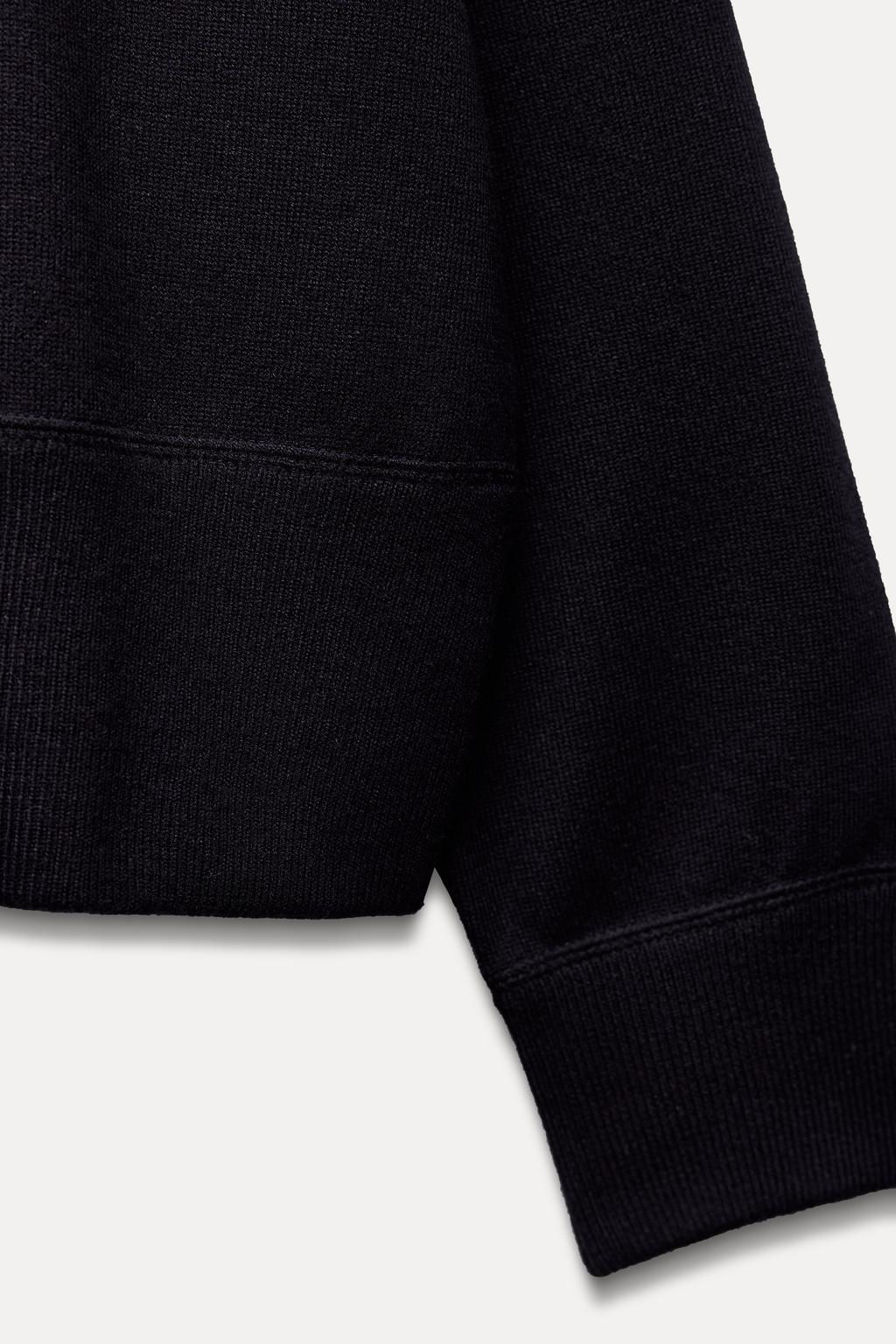 BASIC PLAIN KNIT SWEATSHIRT - Zara фото 9