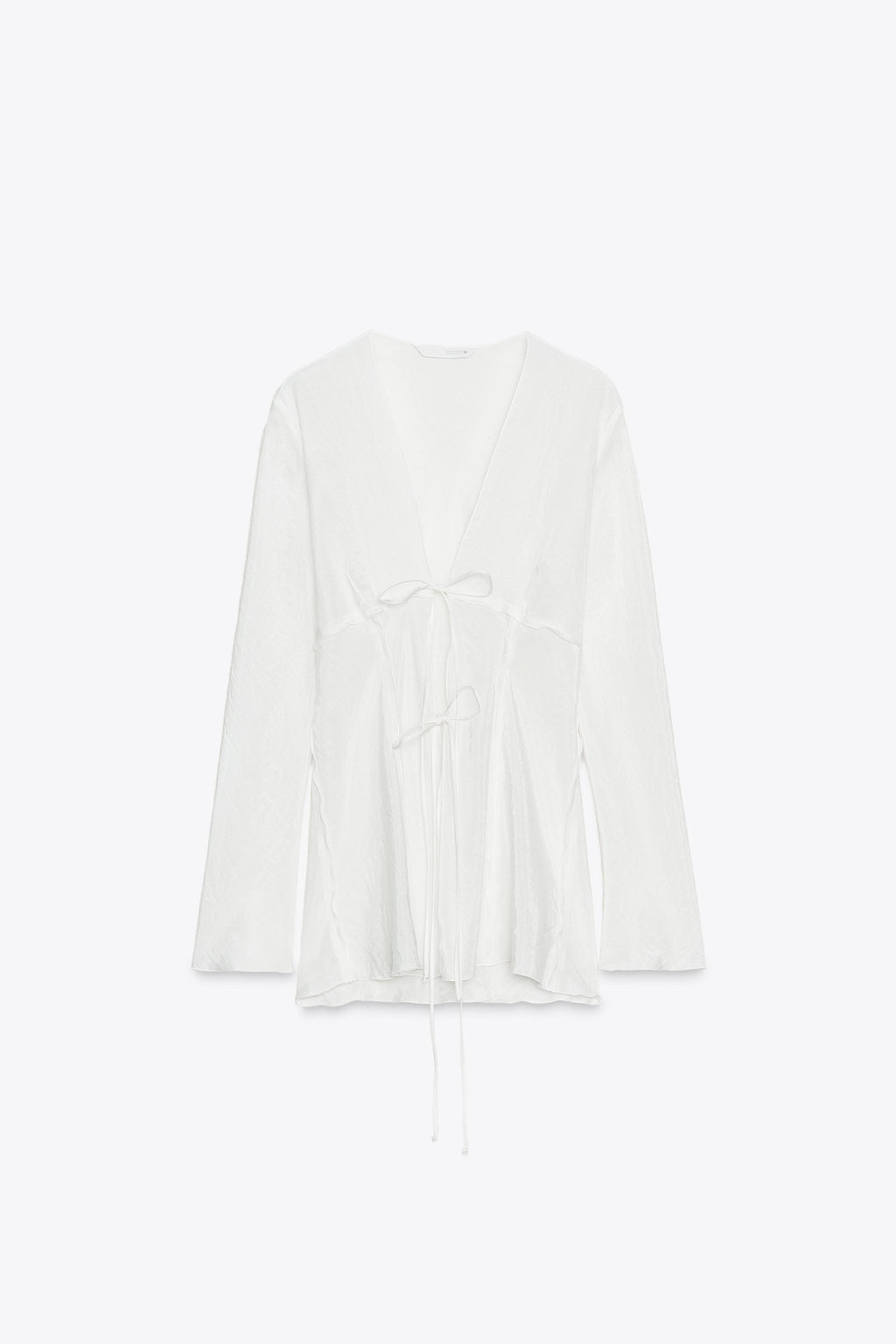 ZW COLLECTION BLOUSE WITH TIES - Zara фото 24