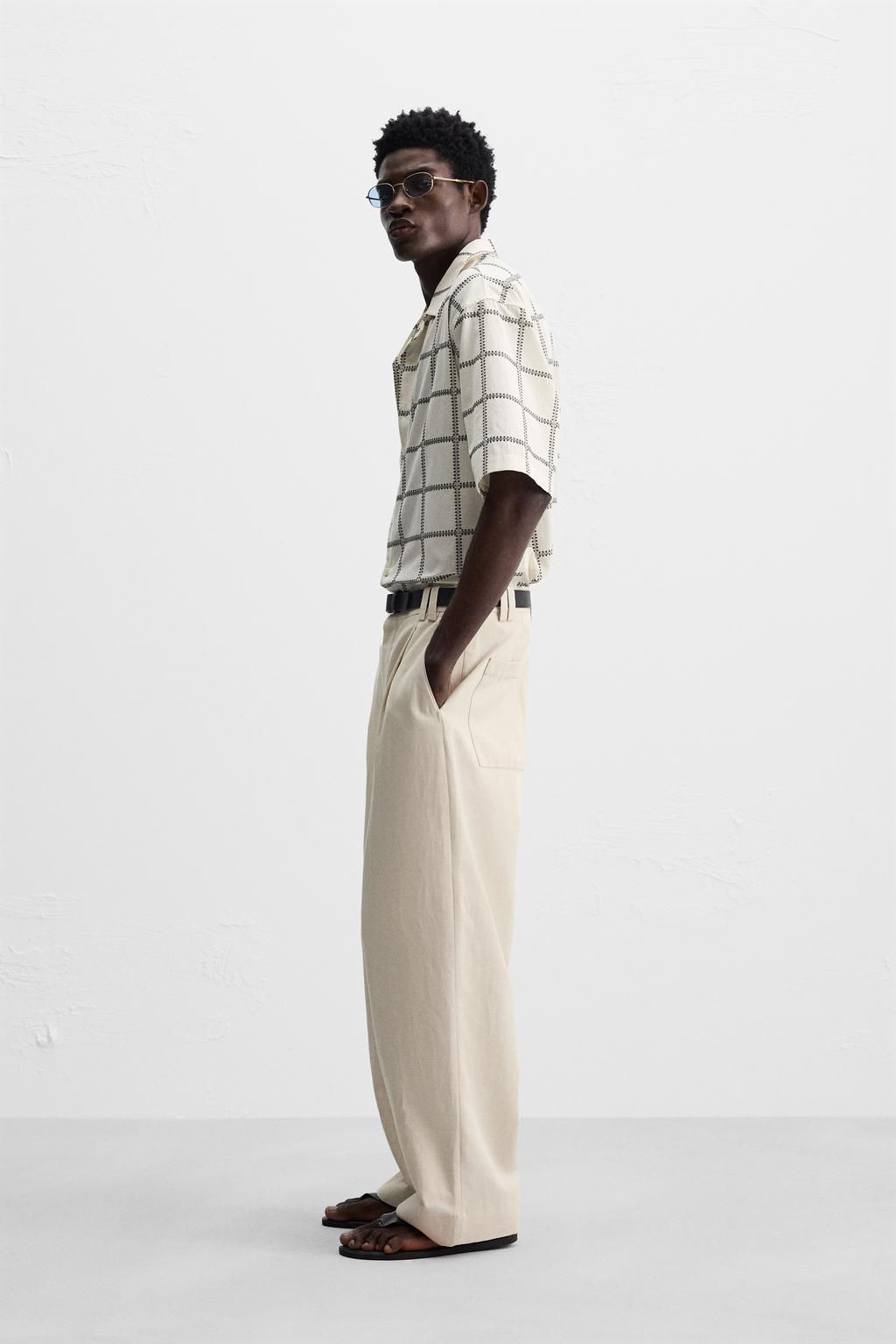 CHECK EMBROIDERED SHIRT - Zara фото 4
