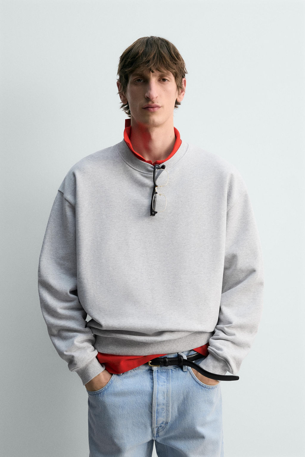 REGULAR FIT CREWNECK SWEATSHIRT - Zara фото 10
