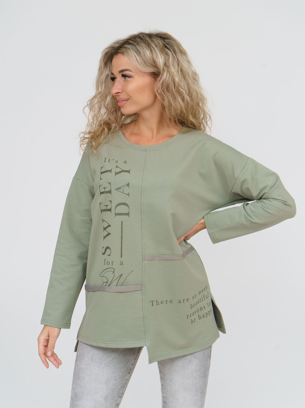 888 Туника "Св.олива"