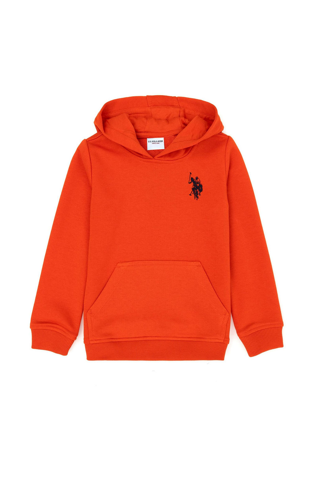 U. S. Polo Assn Детская оранжевая базовая толстовка с капюшоном - U.s. polo assn фото 4