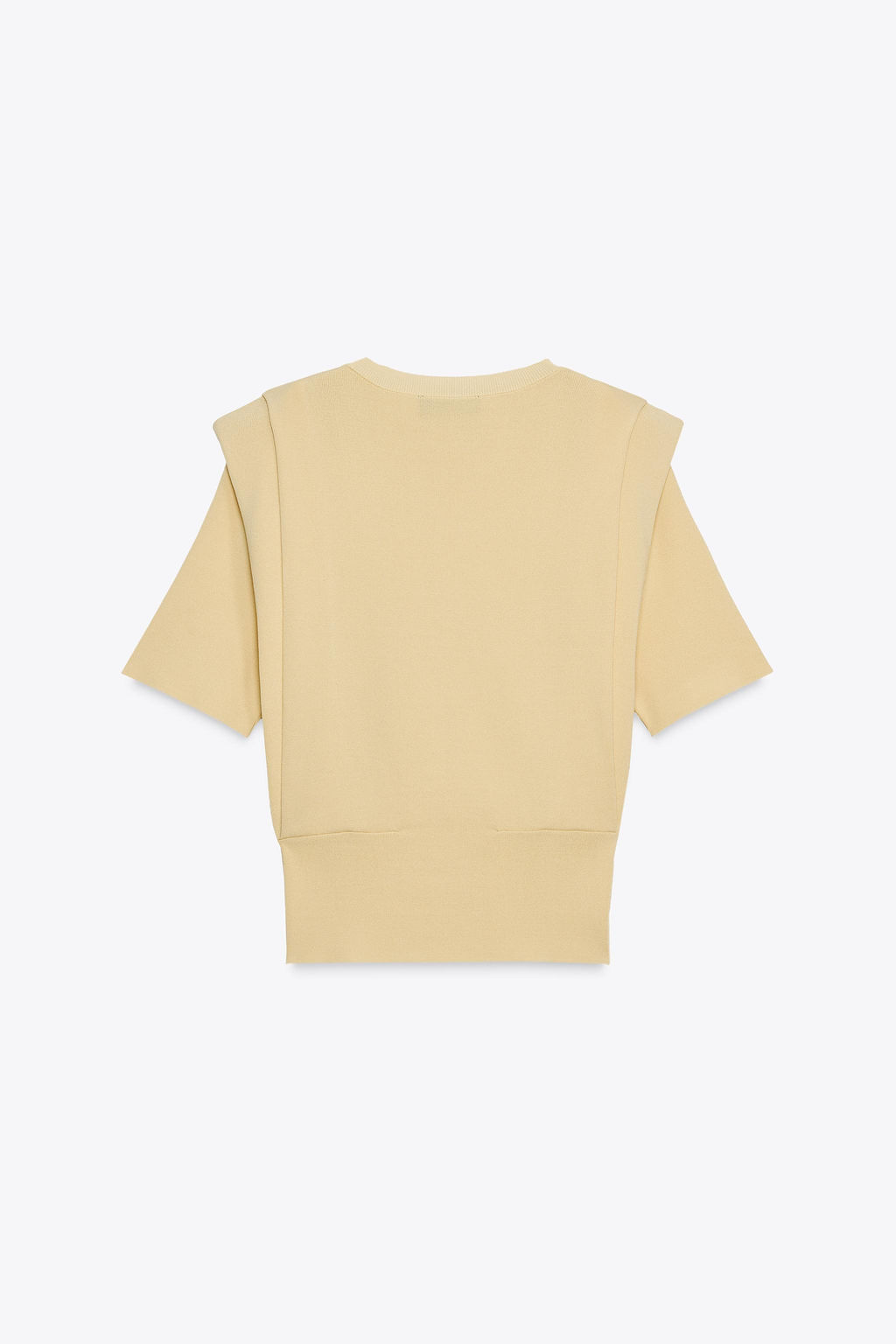 KNIT TOP WITH SHOULDER PADS - Zara фото 7