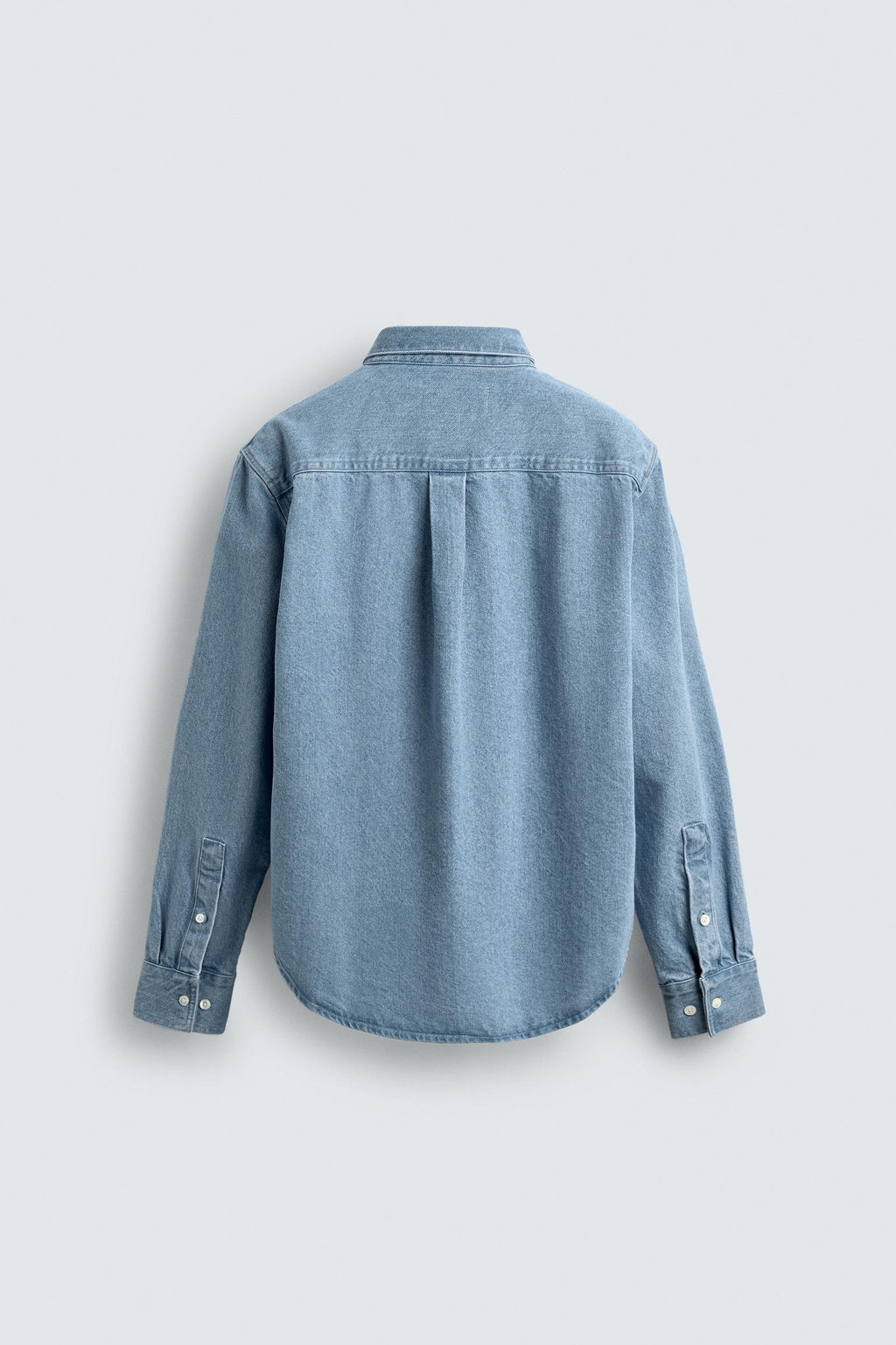 Рубашка Denim Regular Fit пастельно-голубая