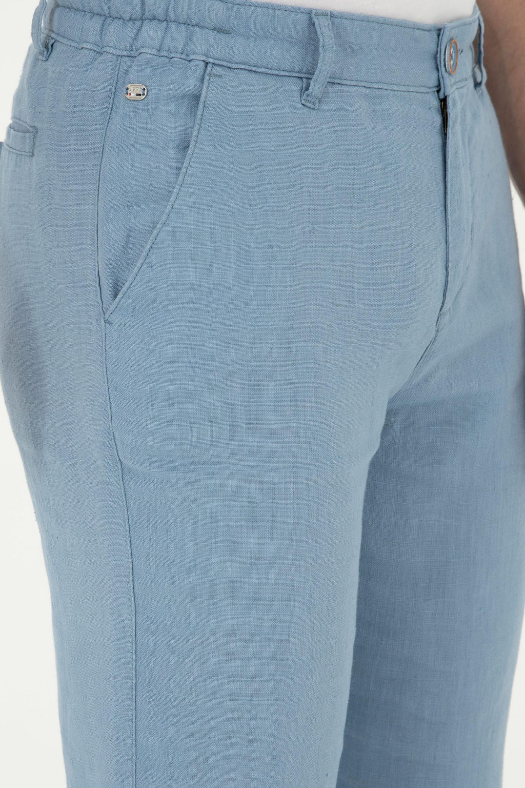 Мужские брюки из парусины цвета индиго - U.s. polo assn фото 6