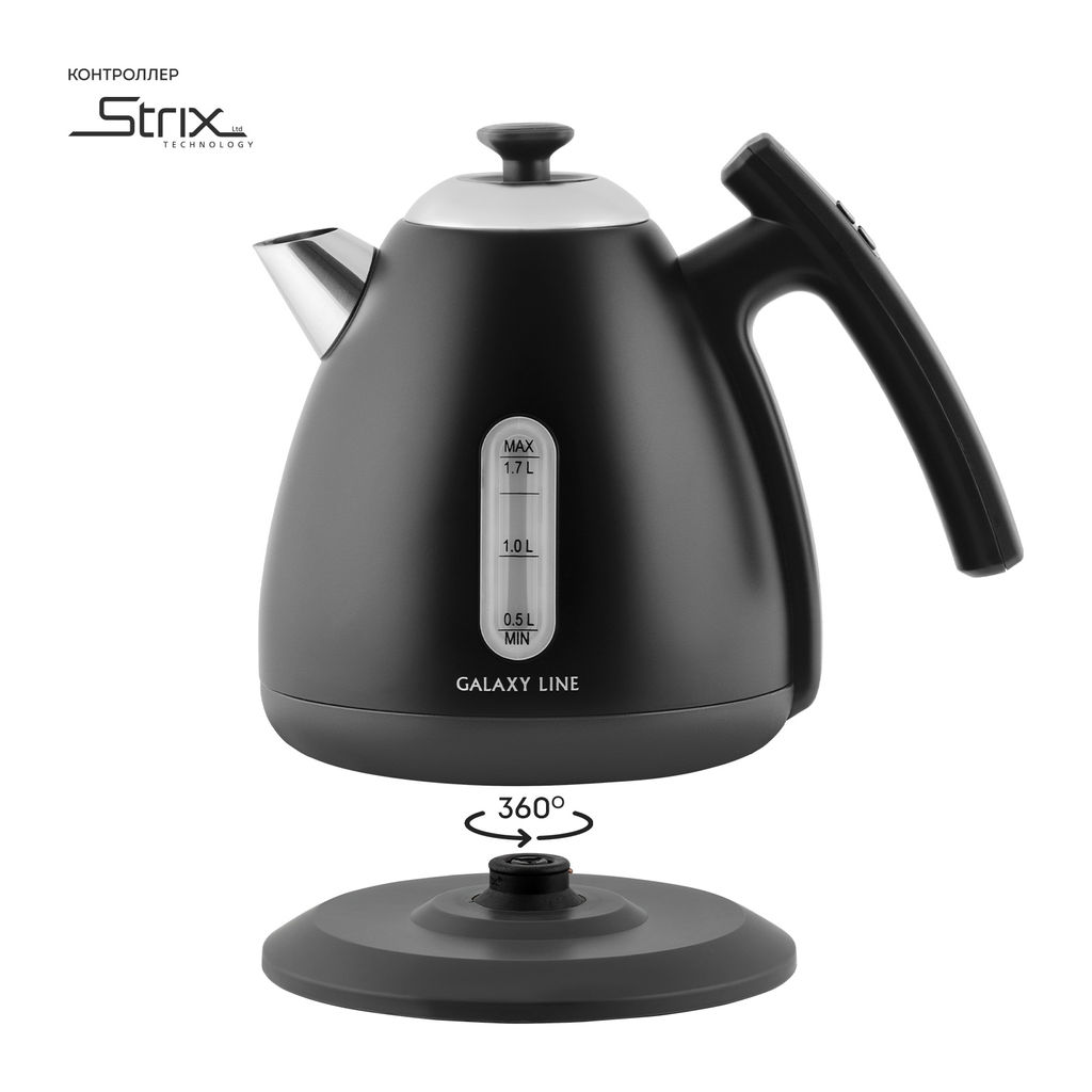 Чайник электрический GALAXY LINE GL0343/чёрный  фото 5