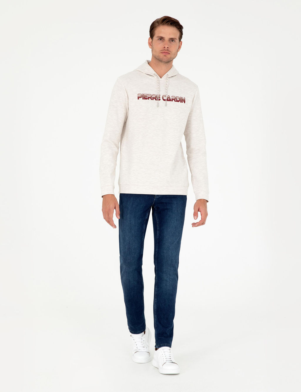 Bej Regular Fit Sweatshirt - Pierre cardin фото 4