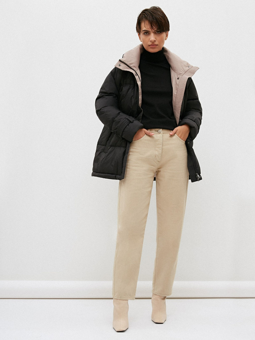 Conso/WDM 210515 - nero Пуховое Пальто  фото 3