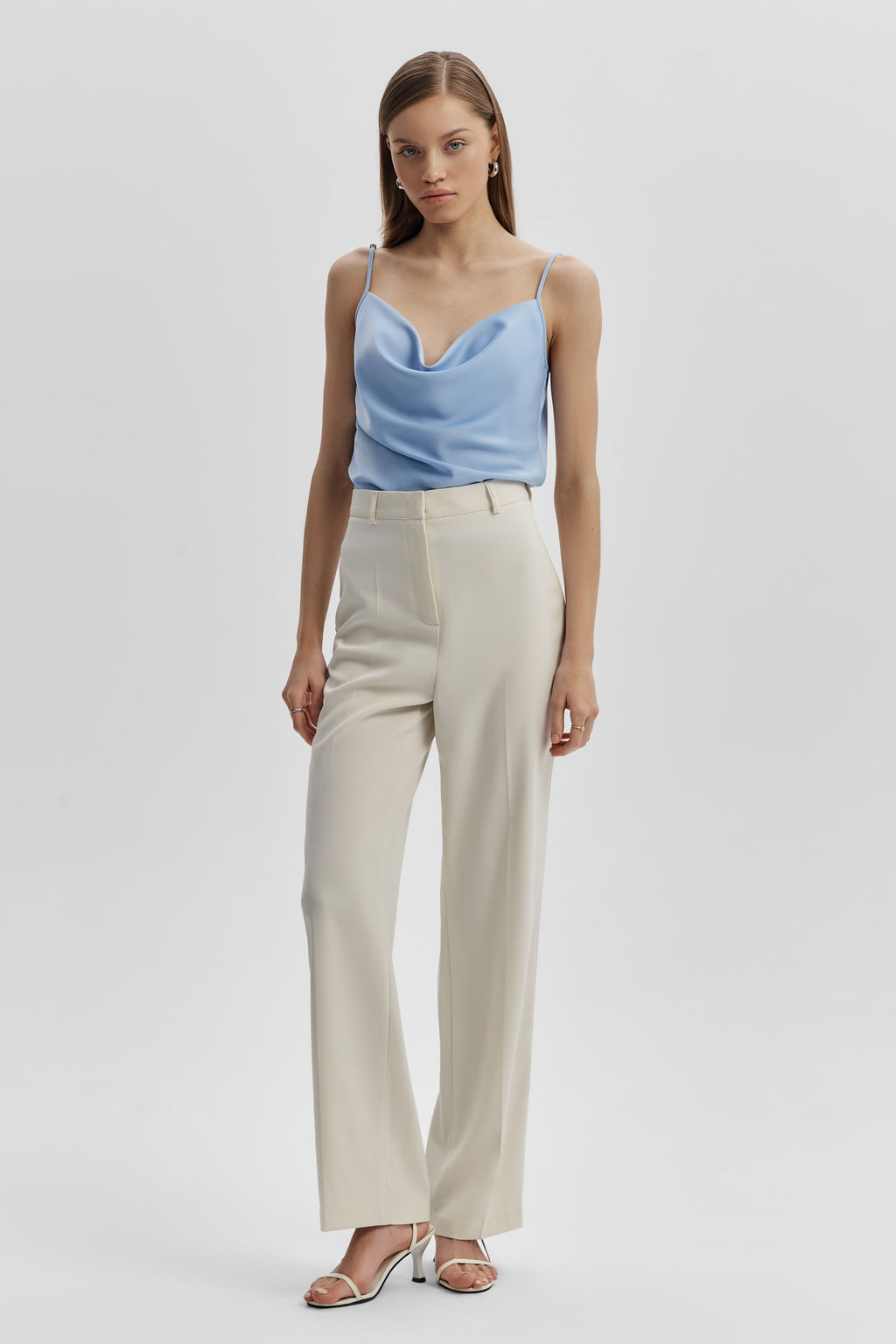 Топ из сатина с драпировкой - Mollis фото 2