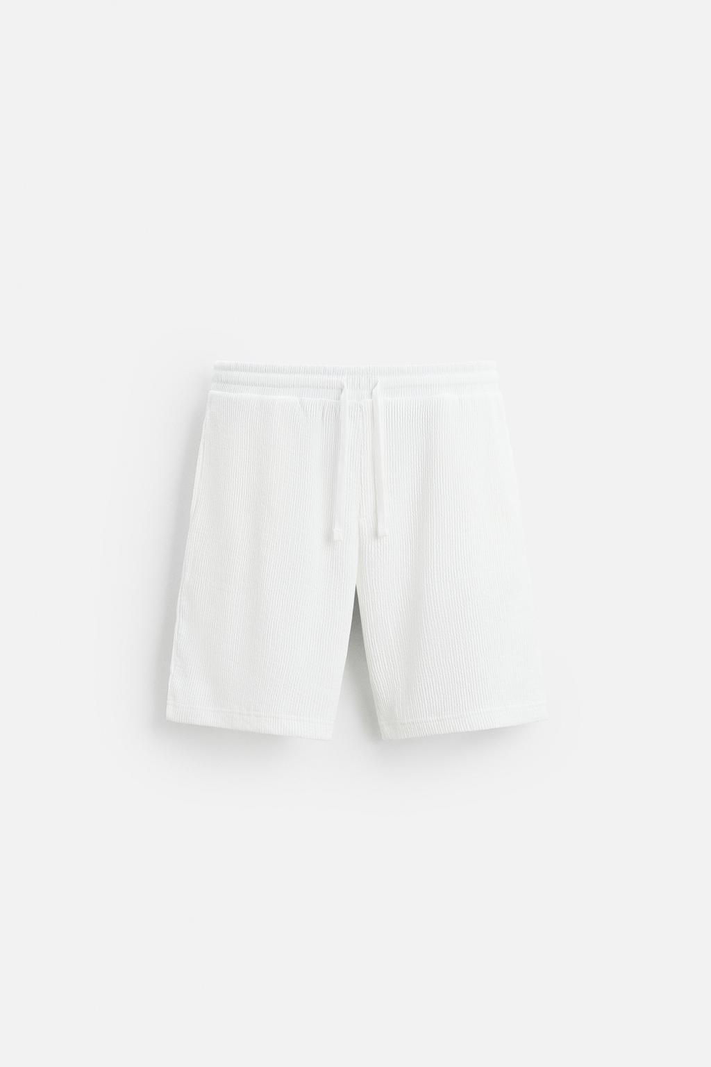 RELAXED FIT JACQUARD BERMUDA SHORTS - Zara фото 13
