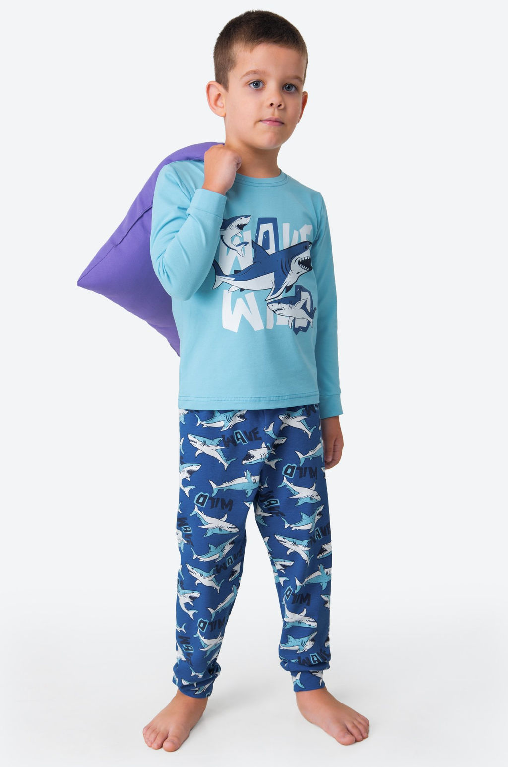 Хлопковая пижама для мальчика Bonito  фото 2