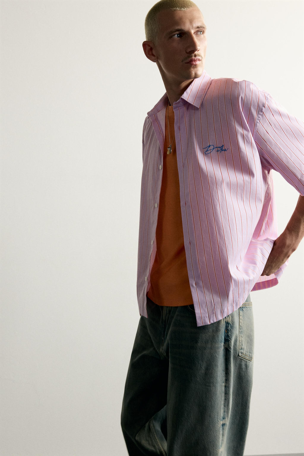 CAMISA BOXY FIT GR?FICOS ESTAMPADOS / Violeta - Zara фото 5