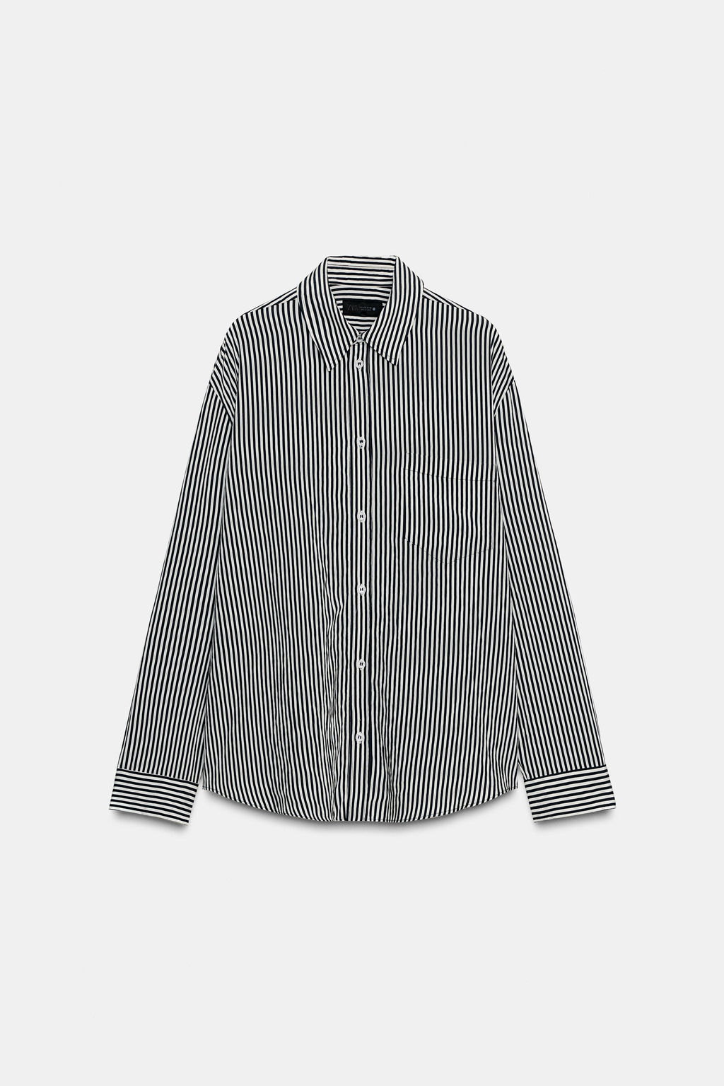 STRIPED FLOWING SHIRT ZW COLLECTION - Zara фото 5