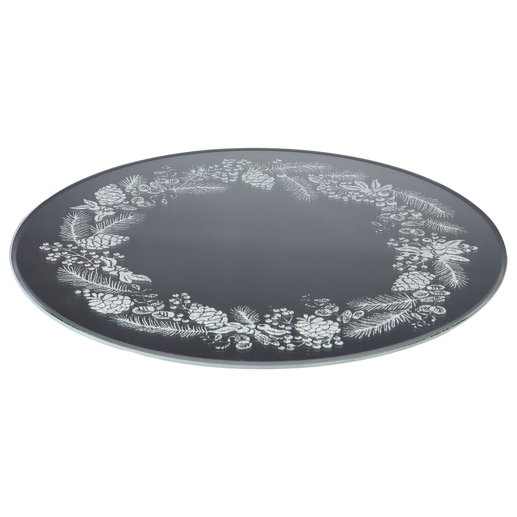 ТОРТОВНИЦА ВРАЩАЮЩАЯСЯ SILVER MIRROR 30 СМ