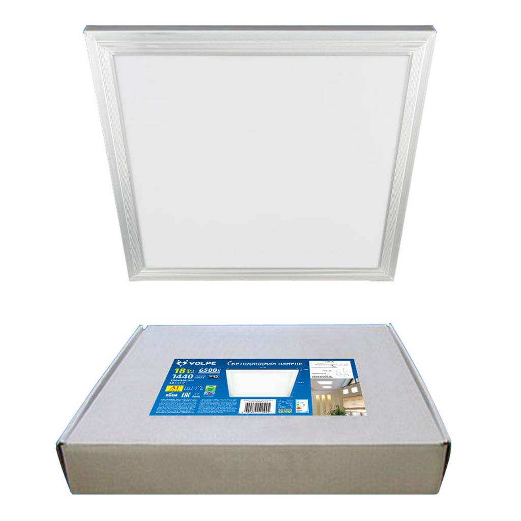 ULP-Q107 3030-18W/4000K WHITE Светильник светодиодный потолочный универсальный. Белый свет (4000K). Рассеиватель матовый. В комплекте с и/п. Корпус белый. ТМ Volpe.