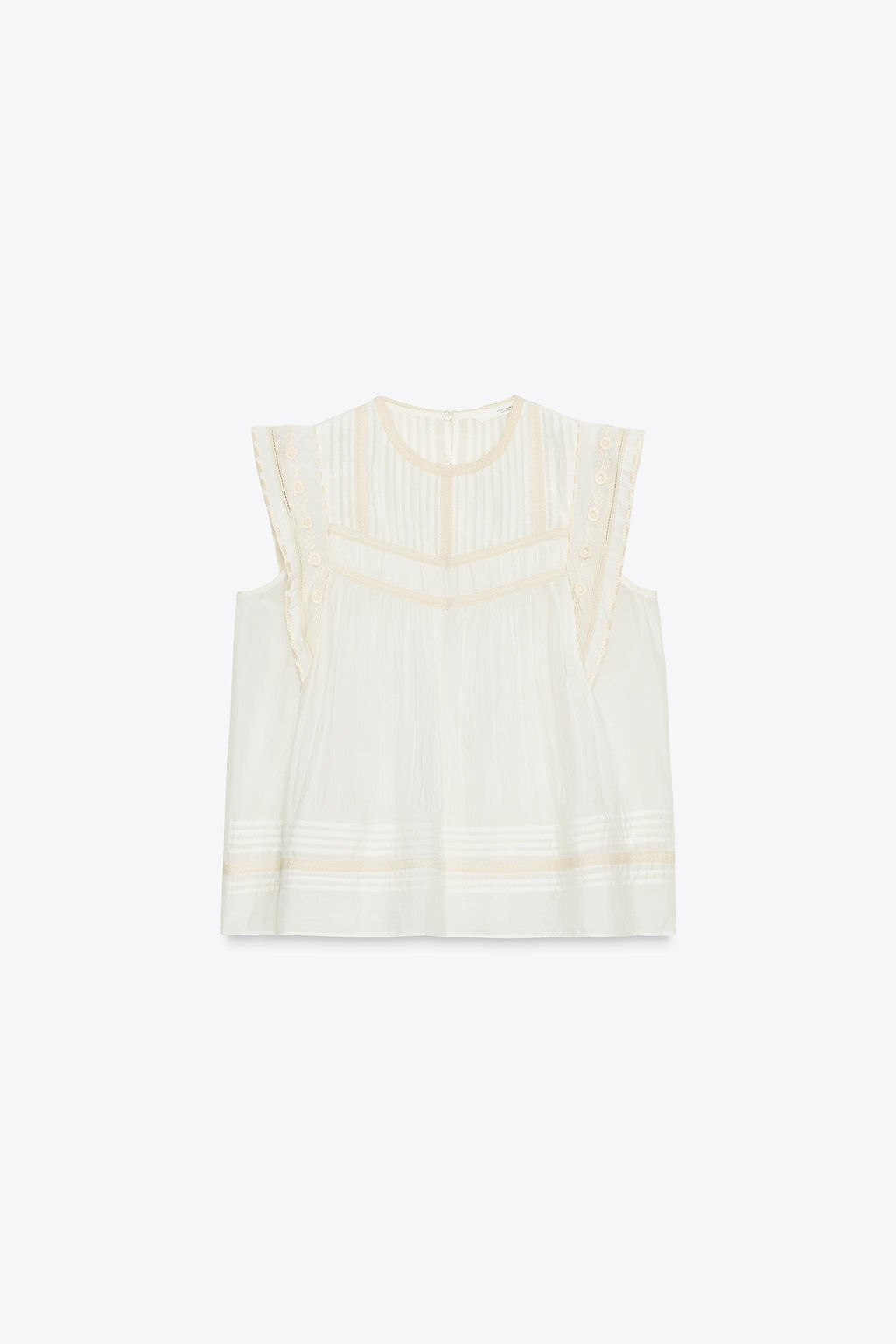 ZW COLLECTION EMBROIDERED BLOUSE - Zara фото 6