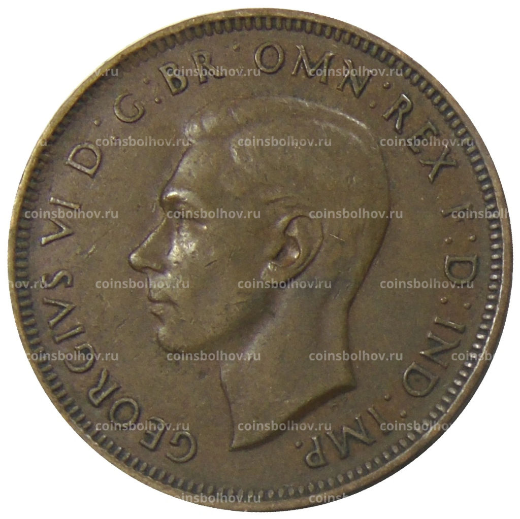 1/2 пенни 1938 года Австралия