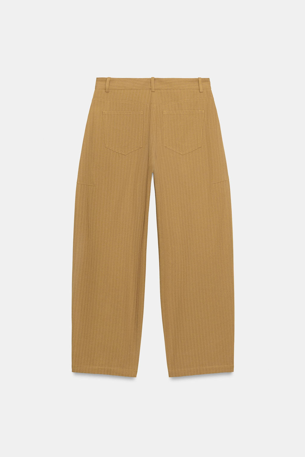 PANTAL?N TAPERED ESPIGA ZW COLLECTION / Camel medio - Zara фото 4