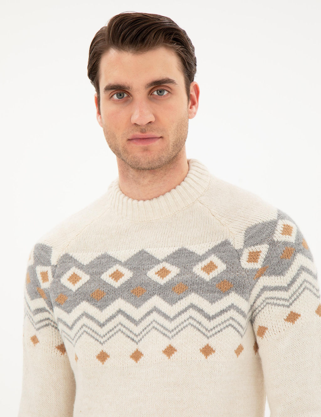 Ekru Slim Fit Kazak - Pierre cardin фото 2