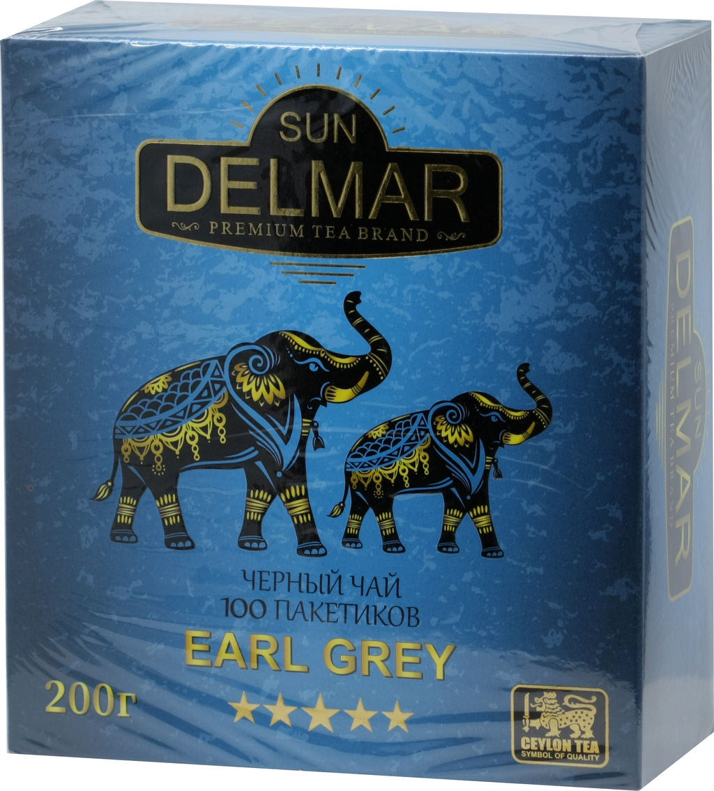 Sun Delmar. Черный. Бергамот карт.упаковка, 100 пак.