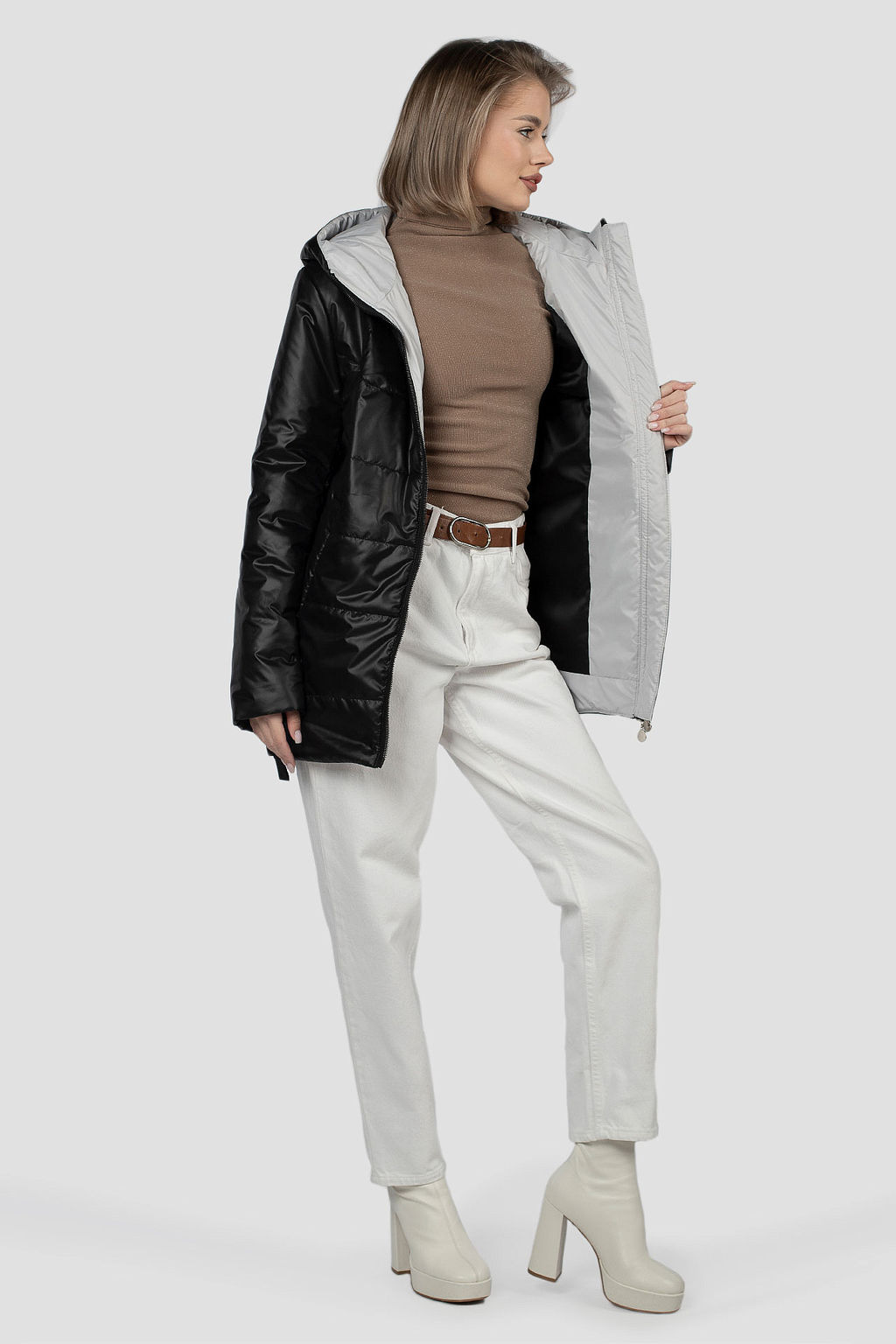 04-2988 Куртка женская демисезонная (термофин 100) - El podio фото 2