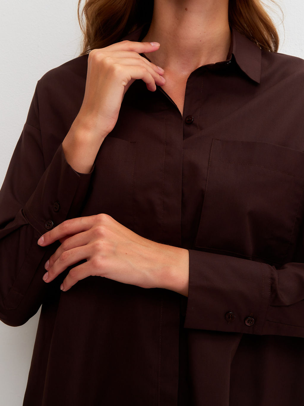 Блузка женская дл. рук. KATHARINA KROSS KK-B-007T-шоколад фото 4