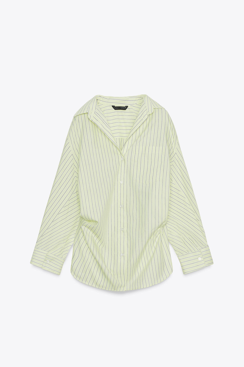 OVERSIZE STRIPED POPLIN SHIRT - Zara фото 18